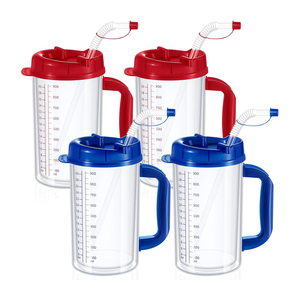 Grande gourde médicale double paroi en PP avec couvercle effet granit, écologique et compatible lave-vaisselle, idéale pour les fêtes - Product Image 2