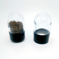 Vente en gros Nouveauté 3oz 26 Dram Pots en verre en forme de dôme avec couvercle Pot à épices en verre Petit dôme Couvercle résistant aux enfants Pot en verre