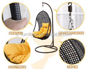 Moderno esterno in Poly Rattan altalene per Patio giardino balcone mobili da cortile-parchi palestre camere da letto alberghi - Product Image 6