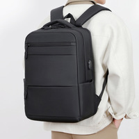 Sac à dos pour ordinateur portable de voyage d'affaires en polyester, capacité 20-35L, design simple et tendance, sac à dos classique pour étudiants