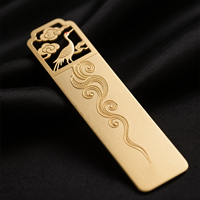 Marcapáginas de latón con diseño personalizado, grabado intrincado y pulido, con diseño de grulla, de alta calidad, regalo literario, recuerdo para amantes de los libros