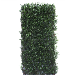 Expandable Wooden Garden Trellis with Artificial Green Leaves Privacy <b>Fence</b> Wall Panel for Outdoor Balcony Patio Decor - Product Image 2