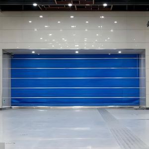 <span class=keywords><strong>Porte</strong></span> industrielle flexible à grande vitesse en tissu PVC, <span class=keywords><strong>porte</strong></span> à enroulement rapide pour entrepôt, usine, usage intensif - Product Image 1