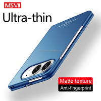 Coque de protection arrière pour Apple iPhone Duo, ultra-fine, mate, en PC rigide, anti-traces de doigts, antichoc, pliable, étui pour téléphone Duo