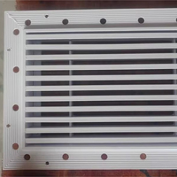 Diffuseur linéaire invisible moderne en aluminium pour CVC, grille de ventilation murale en plastique ABS pour climatiseur
