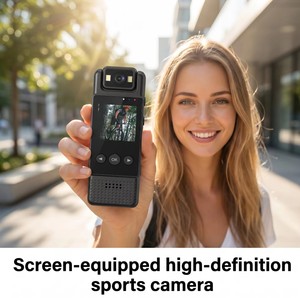 <span class=keywords><strong>Caméra</strong></span> d'action mini de poche L12 WiFi 1080p avec écran, enregistrement en boucle, prise en charge 128 Go, magnétique, pour la sécurité personnelle et le vlogging vidéo - Product Image 1