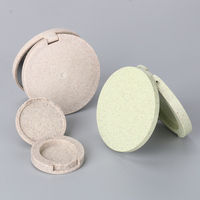 Emballage cosmétique de paille de blé recyclable personnalisé OEM Blush Container