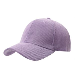 Custom Oxford Poplin Dobby Corduroy Baseball Cap Adjustable Curved Brim Outdoor Sports Hat with Leopard/Fruit Dot Pattern - Product Image 2