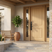 Poignée de porte extérieure moderne de luxe en alliage de zinc avec double verrouillage pour hôtel/villa - Vente en gros