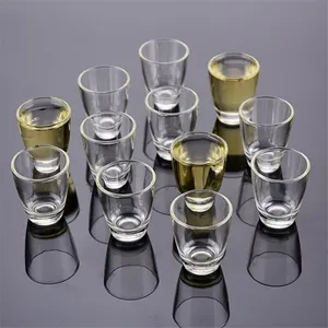 Rotonda mini colpo tazza di vetro 1 oz colpo di vetro 6pcs set di colpo della vodka di vetro per la vendita