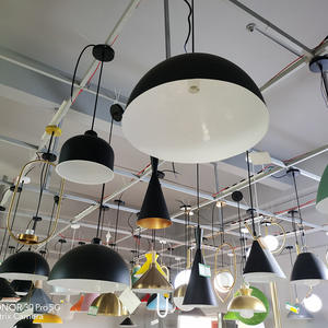 Dekorative Industrielle Metall-Lampenschirme für Innenräume, Farbenfroher Kronleuchter, E27-Lampe, Makronen-Pendelleuchte, Moderne Küchenbeleuchtung - Product Image 6