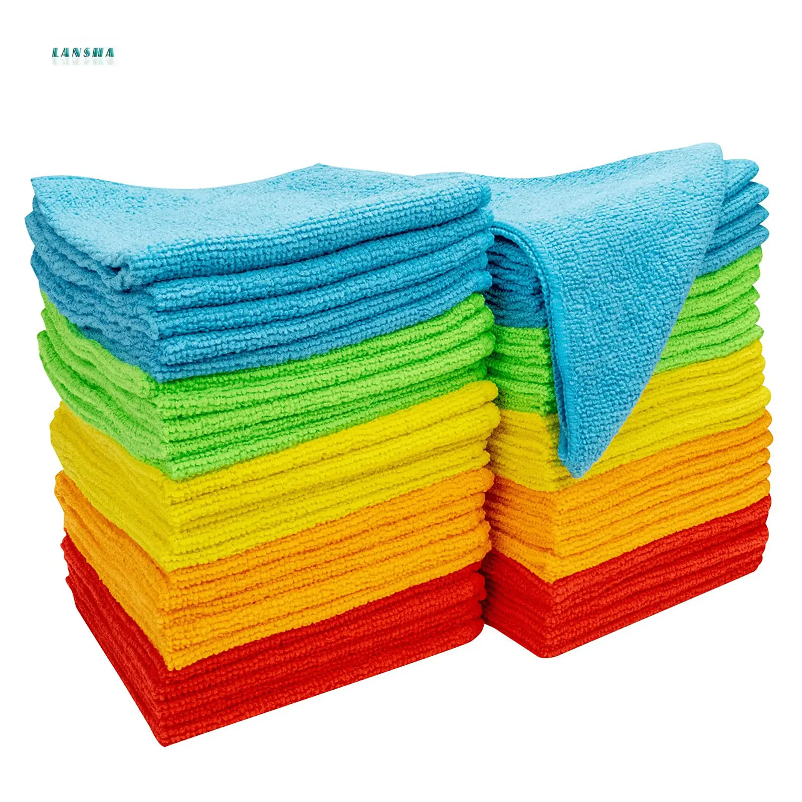80% Polyester 40x40cm Microfiber Kitchen Towels Car Wash Car Polishing Towel Cleaning Cloths