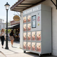 Distributeur automatique de fleurs haut de gamme AIT avec écran tactile de 22 pouces, refroidissement par compresseur, gestion basée sur le cloud, options de paiement multiples