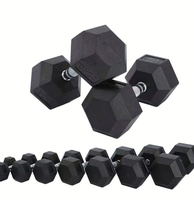 Haltères hexagonaux en caoutchouc multi-poids, ensemble de poids professionnels en fonte pour la musculation, la remise en forme et l'entraînement en salle de sport