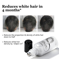 Sérum capillaire naturel végétalien blanc et noir pour le cuir chevelu, traitement non colorant pour assombrir les cheveux, Palmitoyl Tetrapeptide-20, réactivateur de pigment MC1-R
