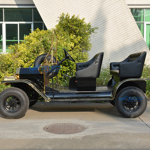 Auto Clásico Eléctrico Vintage Negro Elegante de 5 Plazas, Vehículo Retro Turístico, Auto Clásico Eléctrico en Venta - Product Image 5
