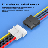 Cable SATA para Computadora 2 en 1, Cable IDE de 4 Pines, Cable de Alimentación SATA