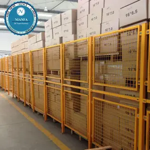 PVC-Coated Security Wire Mesh Fence Metal Frame Warehouse and Sport/Farm Use Fence