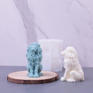 Early Riser Lion forme <span class=keywords><strong>bougie</strong></span> savon aromathérapie animal plâtre silicone moule résine moule - Product Image 4