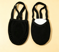 Chaussons de danse respirants pour femmes, demi-semelles, pour pirouettes, gymnastique, ballet et yoga