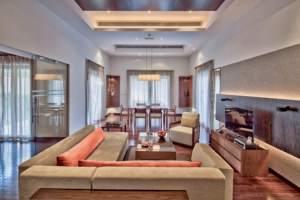 Meubles d'hôtel, ensembles de chambres 5 étoiles, meubles d'appartement d'hôtel Foshan, lit <span class=keywords><strong>king</strong></span> size en bois avec support de télévision - Product Image 5