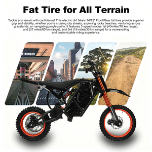 Moto électrique haute vitesse 3000W de puissance de pointe, capacité de 265 LBS, pour adultes, moto tout-terrain électrique 72v - Product Image 3