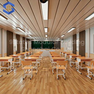 <span class=keywords><strong>Vente</strong></span> en gros de maisons préfabriquées modulaires temporaires en structure légère en acier personnalisables, abri temporaire, salle de classe - Product Image 4