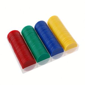Juego de Fichas de Póker de Plástico Ecológico Personalizadas de Alta Calidad sin Valor Nominal para Casino y Juegos de Mesa - Product Image 5
