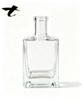 Botellas de Vidrio Cuadradas de 500 ml con Tapón y Diseño Serigrafiado