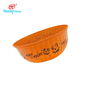 Ciotola Rotonda per Budino Decorativa <span class=keywords><strong>di</strong></span> Halloween in <span class=keywords><strong>Plastica</strong></span> Facile da Pulire Personalizzabile Sostenibile a Forma <span class=keywords><strong>di</strong></span> Zucca - Product Image 4