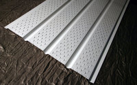 Panel de Techo Ventilado de Aluminio de 16 Pulgadas y 12 Pies, 0.35 mm, Estándar ASTM, para el Mercado de América del Norte/Sur