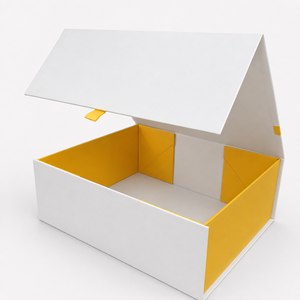 Wholesale Custom Magnetic Gift Box Flat Pack Foldable Rigid Paper Box Built‑in Magnet No Glue Save Shipping Cost Custom Logo - Product Image 5