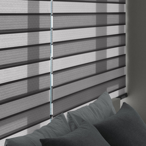Persianas Zebra Personalizadas Día y Noche, Cortinas Enrollables Automatizadas con Motor, Estilo Coreano, Control de Luz Moderno - Product Image 1