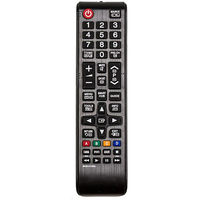 Télécommande universelle pour Smart TV 433 MHz sans fil, piles AAA, portée 8 mètres, code fixe, 4 boutons, pour téléviseurs LCD OEM, noire BN59-01199G