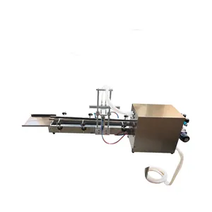 Table Top Desktop Automatic Liquid Filling Machine 4 Heads with Conveyor Belt For Perfume Filling Machine Water Filler