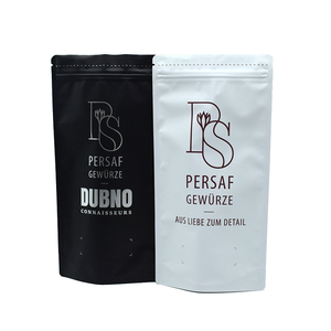 LT Custom Recyclable <strong>Black</strong> 50 <strong>Grams</strong> Resealable Zipper Closer Character Plastic Aluminum Foil Coffee Bag Stand up Pouch Packaging - Product Image 3