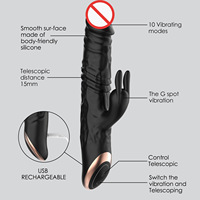 Vibrateur lapin réaliste en silicone imperméable rechargeable par USB 2024, meilleur vibrateur lapin réaliste, jouet sexuel pour femmes