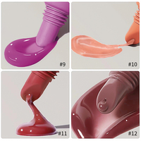 Brillant à lèvres au peptide de marque privée baume teinté pour les lèvres logo personnalisé vente en gros de gloss à lèvres végétalien imperméable à l'eau repulpant