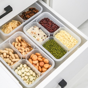 BPA Free Keep <b>Food</b> Fresh Meal Prep Lunch Box <b>Plastic</b> <b>Food</b> Storage <b>Container</b> Set With Airtight Lid 4 Compartment - Product Image 6