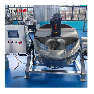 Friteuse planétaire à chauffage au gaz, machine de <span class=keywords><strong>cuisson</strong></span> en gros pour cantine, agitation automatique - Product Image 2