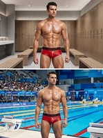 Caleçons Boxers Brillants pour Hommes en Latex et Spandex Couleur Unie, Taille Basse Élastique, Grande Taille, pour Tenue Quotidienne Décontractée