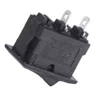 Interrupteur à bascule LED noir Feiben 2 broches avec action marche-arrêt 24V 1A Durée de vie de 40000 cycles