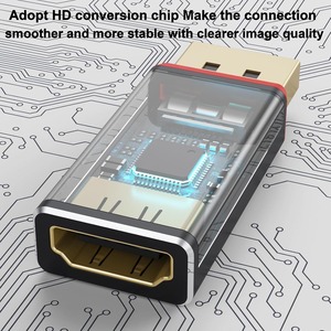 Adaptador de DisplayPort a <span class=keywords><strong>HDMI</strong></span> Unidireccional Chapado en Oro de 4K de Fábrica Zong, Adaptador DP a HDTV de 1080P y 4K - Product Image 1