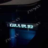ZWNAV poignée de porte passager de voiture lumière ambiante avec Logo illuminé pour Ford F150 lumière d'ambiance décoration de voiture lampe d'ambiance