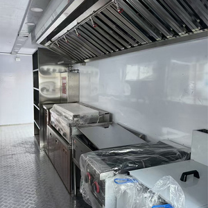 Tùy Chỉnh Màu Đen Vuông Di Động Thực Phẩm Trailer Xe Tải Đường Phố Nhà Hàng Với Đầy Đủ Nhà Bếp Cho Bánh Pizza Kẹo & Chip - Product Image 6