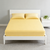 Drap-housse de mise à la terre conducteur antistatique jaune clair en tissu argenté pour améliorer le sommeil