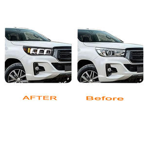 Conjunto de Faros Delanteros para Automóvil, Luces Antiniebla, Luces Altas, Intermitentes Dinámicas, DRL para Toyota Hilux Revo Tacoma 2015 a 2020, LED Modificado - Product Image 2
