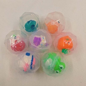 Oeuf torsadé <span class=keywords><strong>en</strong></span> <span class=keywords><strong>plastique</strong></span> Transparent de 32mm Surprise Gachapon Distributeur automatique Capsule Jouets <span class=keywords><strong>Boule</strong></span> de diamant Rempli Jouet promotionnel - Product Image 3
