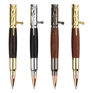 Bolígrafo Táctico Creativo <span class=keywords><strong>de</strong></span> Latón Calibre .30, Bolígrafo <span class=keywords><strong>de</strong></span> Metal con Mecanismo <span class=keywords><strong>de</strong></span> <span class=keywords><strong>Cerrojo</strong></span>, Punta <span class=keywords><strong>de</strong></span> 1.0mm, Regalo Personalizable con Logotipo - Product Image 3