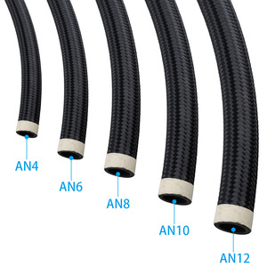Tuyaux de refroidissement d'huile tressés en nylon AN4/6/8/10/12 en PTFE pour la modification automobile et la mise à niveau des systèmes de refroidissement - Product Image 2